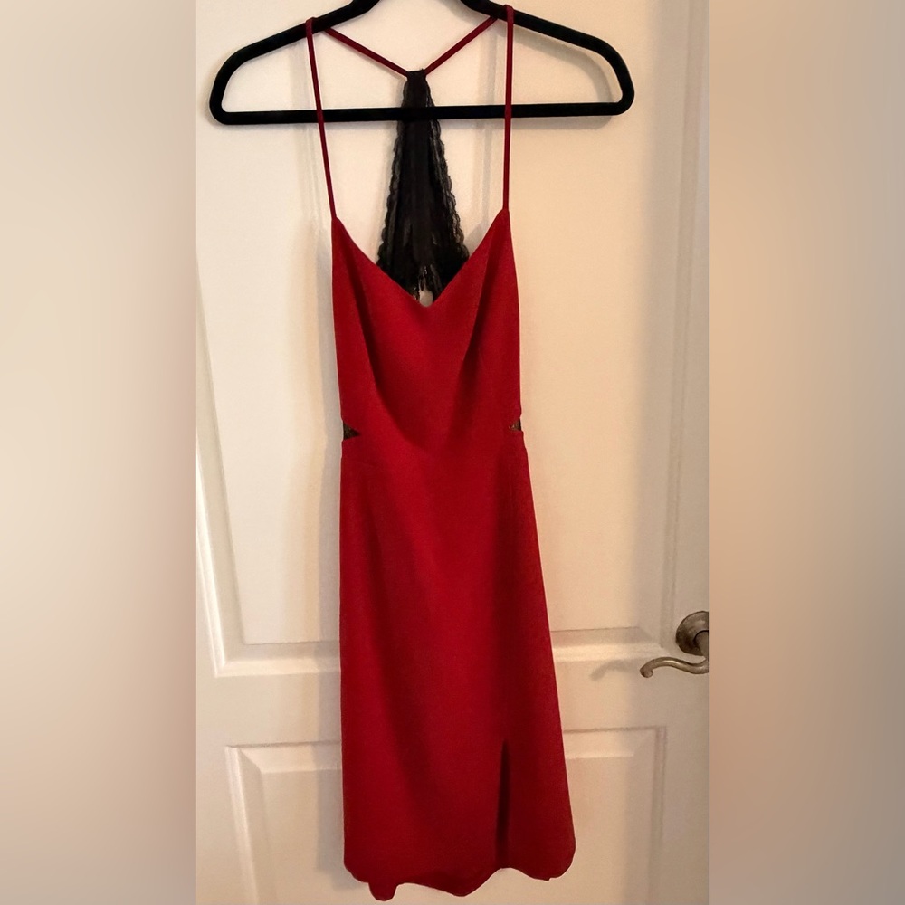 Jessica Simpson Red Semi Backless Dress